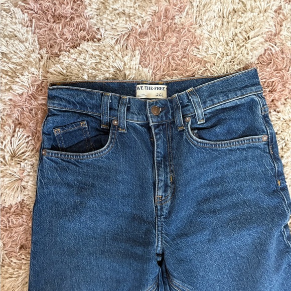 We The Free Blue Straight Leg Jeans - Picture 6 of 9